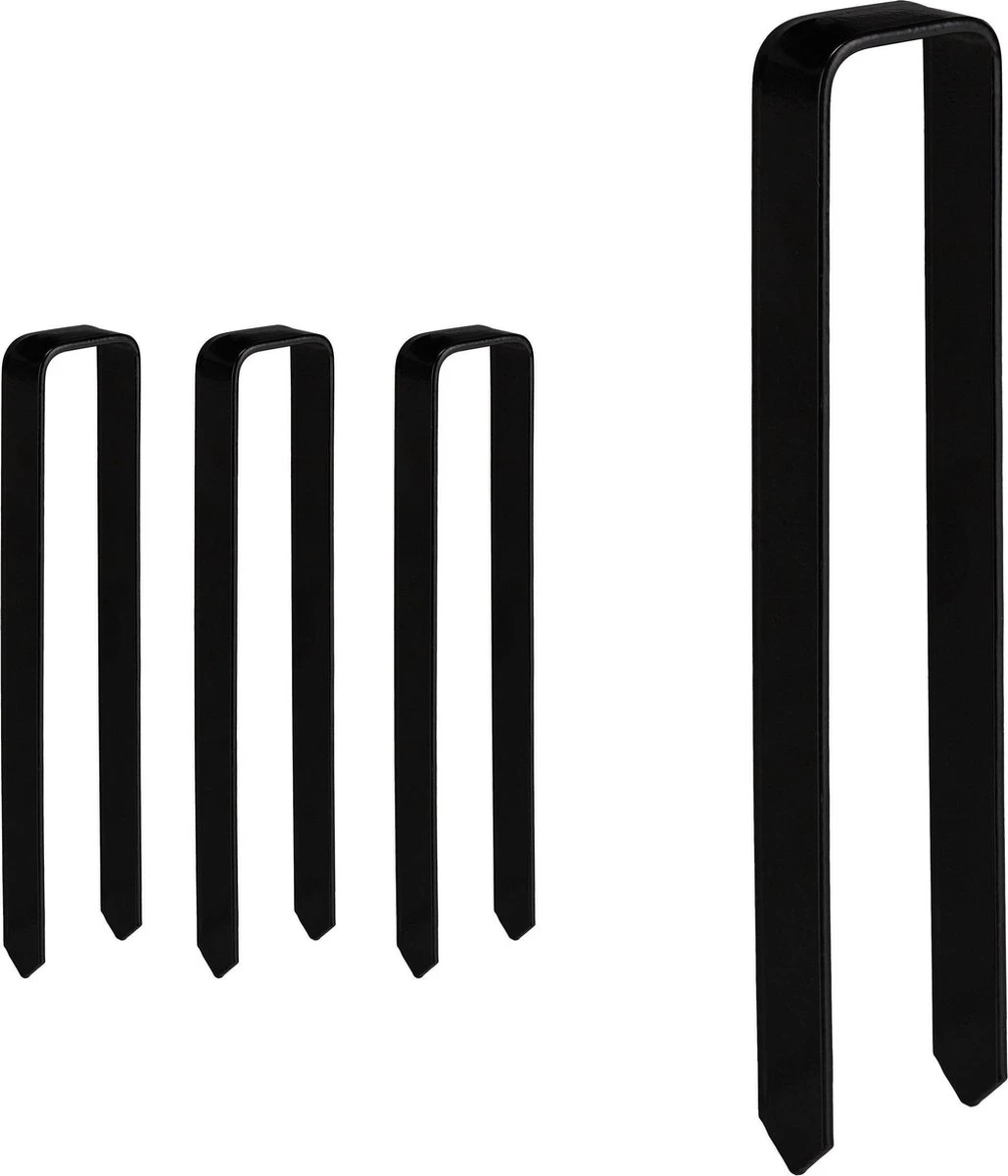 Relaxdays Grondankers Voor Rozenboog - Staal - Grondpennen - U-vorm - Haringen - Anker 1 Relaxdays Grondankers Voor Rozenboog - Staal - Grondpennen - U-vorm - Haringen - Anker