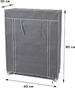 Merkloos GARDEROBE KAST - 3 SCHAPPEN - 60X30X80 CM -Camping Korting 1030x1200 1