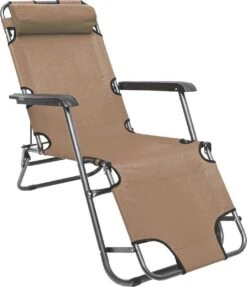 Ligstoel Opvouwbaar 155x60cm - Lichte Ligbed Relaxstoel Tuinstoel Campingstoel Strandstoel -Camping Korting 1033x1200