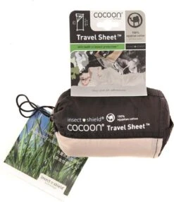 Cocoon TravelSheet - Lakenzak - Egyptisch Katoen - Beige -Camping Korting 1038x1200