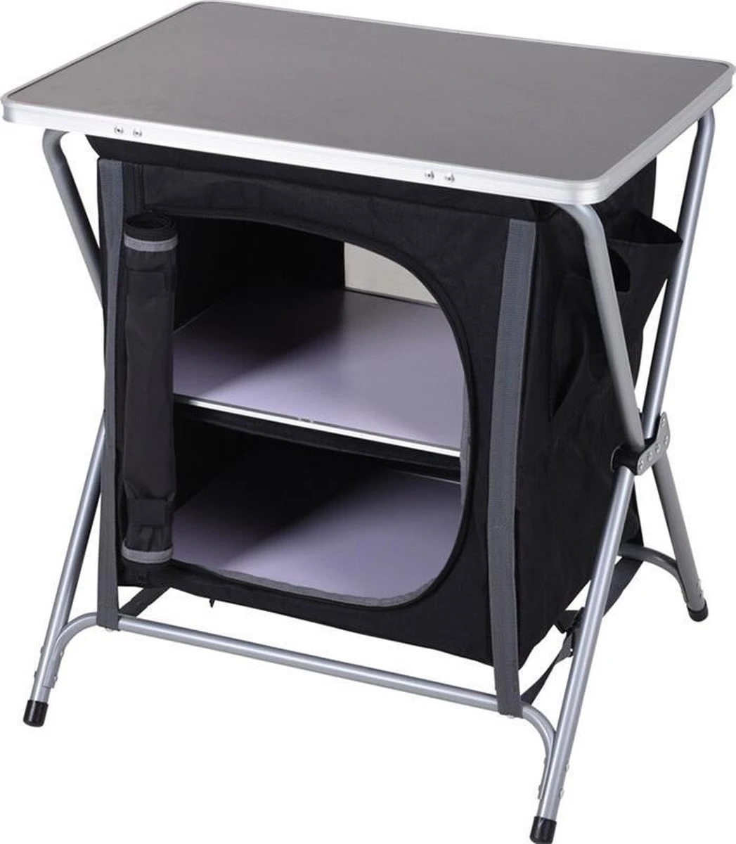 Pro Garden Campingkast Opvouwbaar Met Legplaat En Plank 60 X 45 X 63 Cm 1 Pro Garden Campingkast Opvouwbaar Met Legplaat En Plank 60 X 45 X 63 Cm