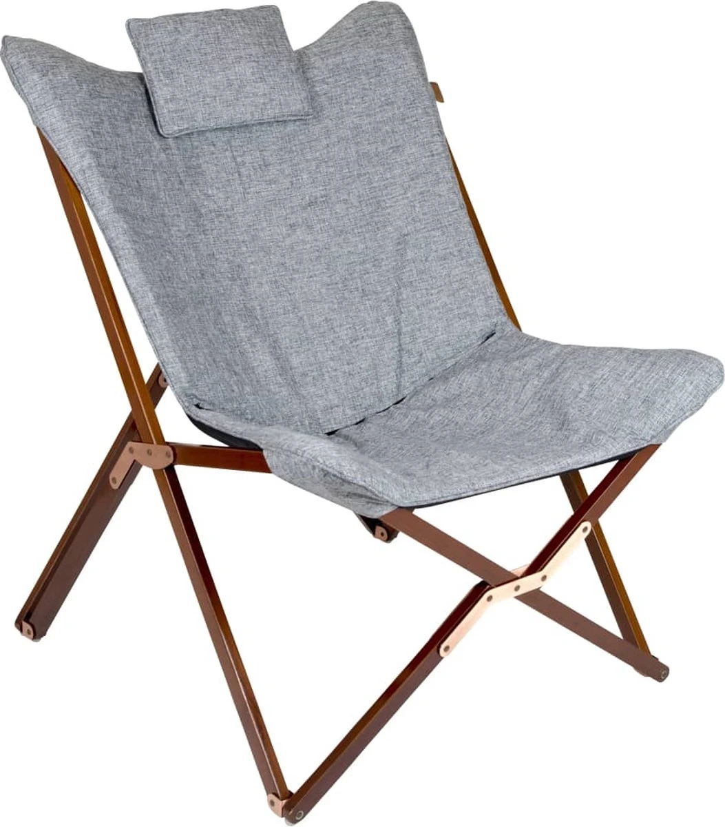 Bo-Camp - Urban Outdoor - Relaxstoel - Bloomsbury - L - Oxford Polyester - Grijs 1 Bo-Camp - Urban Outdoor - Relaxstoel - Bloomsbury - L - Oxford Polyester - Grijs