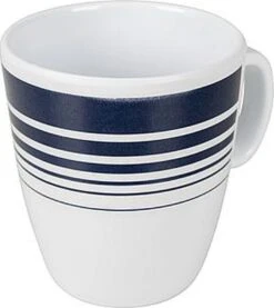 Bo-Camp - Servies - Classic - 16-Delig - Wit/Navy -Camping Korting 1071x1200 1