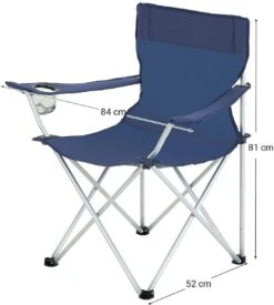 Set Van 2 Opvouwbare Campingstoelen, Klapstoelen Voor Buiten, Comfortabel, Met Armleuningen En Bekerhouders, Stabiel Frame, Draagvermogen 120 Kg - Blauw 11 Set Van 2 Opvouwbare Campingstoelen, Klapstoelen Voor Buiten, Comfortabel, Met Armleuningen En Bekerhouders, Stabiel Frame, Draagvermogen 120 Kg - Blauw -Camping Korting 1078x1200