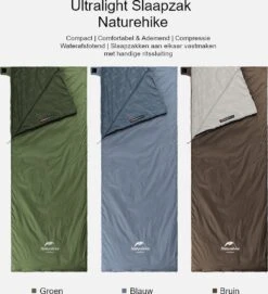 Naturehike® Slaapzak - Lichtgewicht - 205*85cm - Compact - Waterdicht - 3 Seizoenen Slaapzak Lente, Zomer & Herfst - Outdoor - Slaapzakken Volwassen & Kinderen 19 Naturehike® Slaapzak - Lichtgewicht - 205*85cm - Compact - Waterdicht - 3 Seizoenen Slaapzak Lente, Zomer & Herfst - Outdoor - Slaapzakken Volwassen & Kinderen -Camping Korting 1093x1200