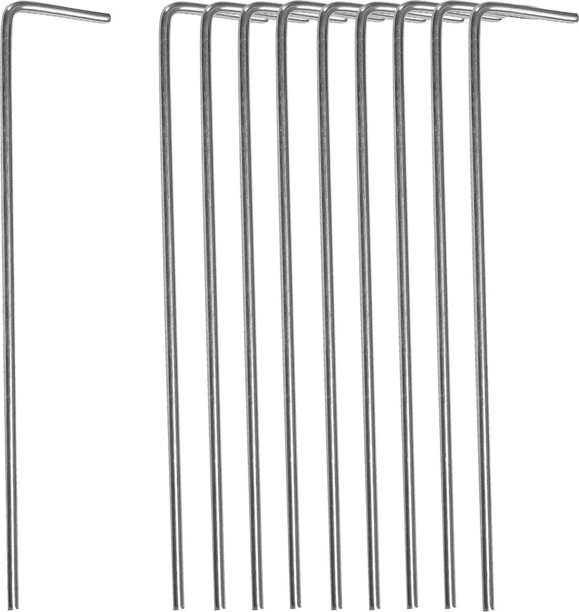 Springos Tentharingen | Haringen | Grondpennen | Staal | 10 Stuks 3 Springos Tentharingen | Haringen | Grondpennen | Staal | 10 Stuks - Afbeelding 3