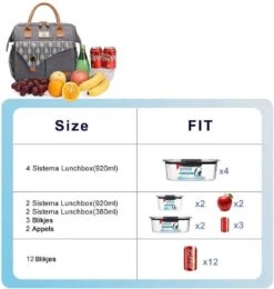 HN® Lunchtas Grijs Pijlen, Geïsoleerde Koeltas, Lekvrij, Extra Grote Opening Voor De Lunch Box, 25×16,5×26cm Design Heren En Dames 11 HN® Lunchtas Grijs Pijlen, Geïsoleerde Koeltas, Lekvrij, Extra Grote Opening Voor De Lunch Box, 25×16,5×26cm Design Heren En Dames -Camping Korting 1138x1200 3