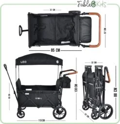 FableKids LEO X2 Lite Opvouwbare Handkar Met Dak Onyx Zwart 21 FableKids LEO X2 Lite Opvouwbare Handkar Met Dak Onyx Zwart -Camping Korting 1167x1200 3