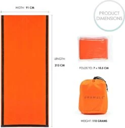 Bramble Noodslaapzak 213 X 91 Cm Polyetheen Oranje 5 Stuks 11 Bramble Noodslaapzak 213 X 91 Cm Polyetheen Oranje 5 Stuks -Camping Korting 1178x1200 1