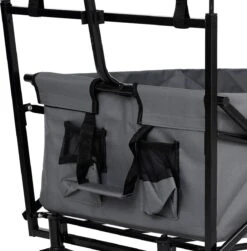 AREBOS Handwagen Vouwbare Dak Handwagen Vouwbare Trolley Uitrustingswagen Grijs -Camping Korting 1183x1200 5