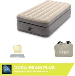 Intex Prime Comfort - Luchtbed - 1-Persoons - 99x191x51 Cm (BxLxH) - Grijs - Met Ingebouwde Motorpomp 13 Intex Prime Comfort - Luchtbed - 1-Persoons - 99x191x51 Cm (BxLxH) - Grijs - Met Ingebouwde Motorpomp -Camping Korting 1184x1200 4