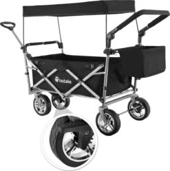Tectake - Opvouwbare Bolderwagen Handkar Nico Zwart - 403549 -Camping Korting 1189x1200 6