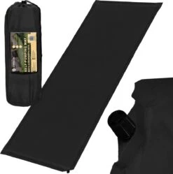 Springos Slaapmat | Zelfopblazend | 180 Cm | Inclusief Hoes | Zwart -Camping Korting 1190x1200 8