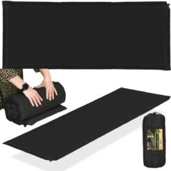 Springos Slaapmat | Zelfopblazend | 180 Cm | Inclusief Hoes | Zwart -Camping Korting 1193x1200 2