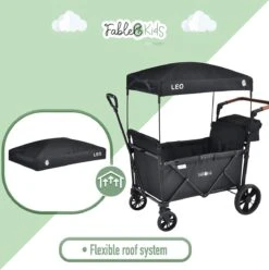 FableKids LEO X2 Lite Opvouwbare Handkar Met Dak Onyx Zwart 14 FableKids LEO X2 Lite Opvouwbare Handkar Met Dak Onyx Zwart -Camping Korting 1194x1200 3