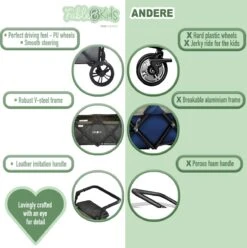 FableKids LEO X4Lite Opvouwbare Handkar Met Dak Onyx Zwart -Camping Korting 1195x1200 5