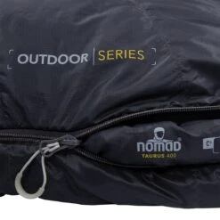 NOMAD® Taurus 400 Slaapzak | 210x80cm Grijs | Lichtgewicht & Kwalitatief | Slaapzak | Incl Hoes -Camping Korting 1199x1200 2