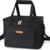 Lunchtas - Koeltas Voor Dames En Heren - Cool Bag - 4 Laags Geïsoleerde Koeltas - Kleine Cooler - Lunch Box - Lunchtas 15 Liter- Zwart