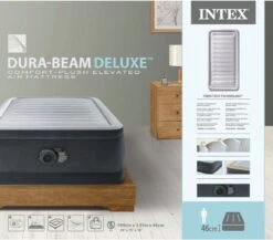 Intex Luchtbed - 1-Persoons - 99 X 191 X 46 Cm - Grijs - Met Ingebouwde Pomp, Hoeslaken Wit En Reparatieset -Camping Korting 1200x1054 1