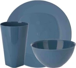 Serviesset 24-delig - Kunststof - Petrol - 8 Personen -Camping Korting 1200x1066 4