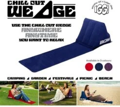 CKB LTD - Chill Out - Luchtbed - Campingstoel - Wedge Opblaasbare Ligstoel - Blauw Strandstoel 1 Persoons Volwassen Luchtbedden Kampeerstoel Vouwstoel Stoel Slaapmatje Slaapmatten Opvouwbaar Volwassenen Tuinstoel Opblaasstoel Kampeerstoelen Lucht -Camping Korting 1200x1072 1