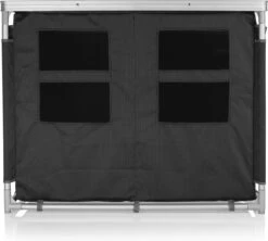 Campart Campingkeuken KI-0734 - Campingkast Groot - 4 Verstelbare Poten - Opvouwbaar En Lichtgewicht - Inclusief Opbergtas - Grijs -Camping Korting 1200x1077