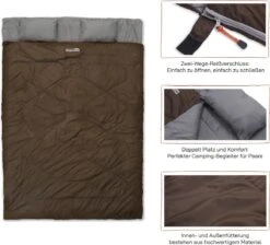 Where Tomorrow Double Slaapzak 220 X 150 Cm Diverse Kleuren - Bruin 9 Where Tomorrow Double Slaapzak 220 X 150 Cm Diverse Kleuren - Bruin -Camping Korting 1200x1090