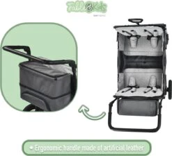 FableKids LEO X4Plus Opvouwbare Wagen Met Dak Fossil Grey 23 FableKids LEO X4Plus Opvouwbare Wagen Met Dak Fossil Grey -Camping Korting 1200x1091 1