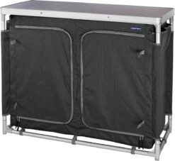 Campart Campingkeuken KI-0734 - Campingkast Groot - 4 Verstelbare Poten - Opvouwbaar En Lichtgewicht - Inclusief Opbergtas - Grijs -Camping Korting 1200x1105 3