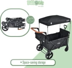 FableKids LEO X2 Lite Opvouwbare Handkar Met Dak Onyx Zwart 18 FableKids LEO X2 Lite Opvouwbare Handkar Met Dak Onyx Zwart -Camping Korting 1200x1131 4