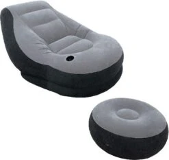 Intex Lounge Stoel - Ultra Lounge - Opblaasbaar - Grijs/zwart -Camping Korting 1200x1132 2