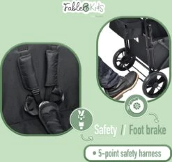 FableKids LEO X2 Lite Opvouwbare Handkar Met Dak Onyx Zwart 20 FableKids LEO X2 Lite Opvouwbare Handkar Met Dak Onyx Zwart -Camping Korting 1200x1134 3