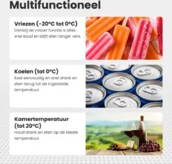 Auronic Elektrische Koelbox - 49.5L - Compressor - 12V En 240V - Grijs -Camping Korting 1200x1147 4