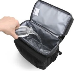 Koeltas Rugzak (28L) - Geschikt Voor 16 Blikjes - Lunchtas Voor Dames En Heren - Zwart -Camping Korting 1200x1148 3