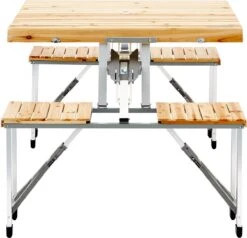 CAMPZ Fir Wood Picknicktafel, Bruin/grijs -Camping Korting 1200x1158 1