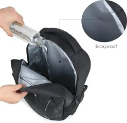 Koelrugtas - 23L - Wandelrugzak - Dagrugzak - Outdoor Rugzak - Dames & Heren - Zwart -Camping Korting 1200x1168 4