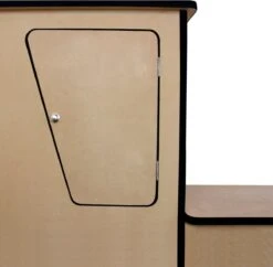Camper Keuken MDF - Linkerkant EU - Inclusief Kledingstang + Wijnrek - Onbewerkt - Inbouw Kasten Inrichting Kampeerauto Caravan -Camping Korting 1200x1176