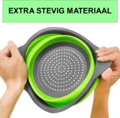 Merkloos Inklapbare Vergiet - Opvouwbaar - Groot - Blauw - Siliconen -Camping Korting 1200x1179 1