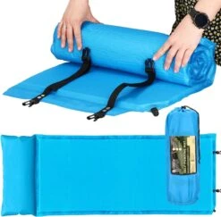 Springos Slaapmat | Zelfopblazend | 186 Cm | Inclusief Hoes & Hoofdkussen | Lichtblauw -Camping Korting 1200x1180 6