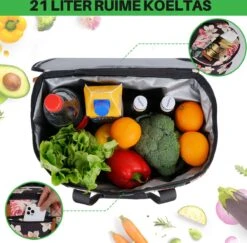Brisby 4 Laags Geïsoleerde Koeltas - Boodschappentas 21 Liter - Bloemetjes -Camping Korting 1200x1180 9