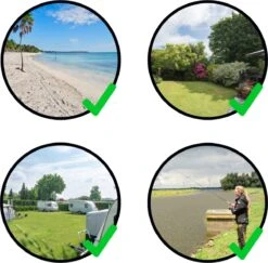 In Round Strandstoel Met Opbergtas – Opvouwbaar / Inklapbaar – Blauw – Campingstoel – Vouwstoel – Visstoel – Strand Stoel / Stoelen – Lichtgewicht Kampeerstoel – Beach Chair – Voor Volwassenen – Outdoor – Camping -Camping Korting 1200x1181