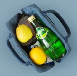 Merkloos Koeltas Lunch - Lunchtas Volwassenen - Kinderen - Lunchtrommel - Picknicktas - Koelzak - Coolbag - Waterdicht - Lunchtas - Koeltasje - Donker Blauw -Camping Korting 1200x1182 10