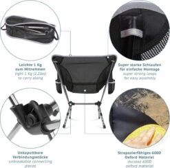 Smartpeas Campingstoel Van Stevig 600D Polyester En Aluminium - Lichtgewicht En Opvouwbaar - Camping Gadget Inclusief Zijzakken +Plus: Strandmat & Draagtas 8 Smartpeas Campingstoel Van Stevig 600D Polyester En Aluminium - Lichtgewicht En Opvouwbaar - Camping Gadget Inclusief Zijzakken +Plus: Strandmat & Draagtas -Camping Korting 1200x1186