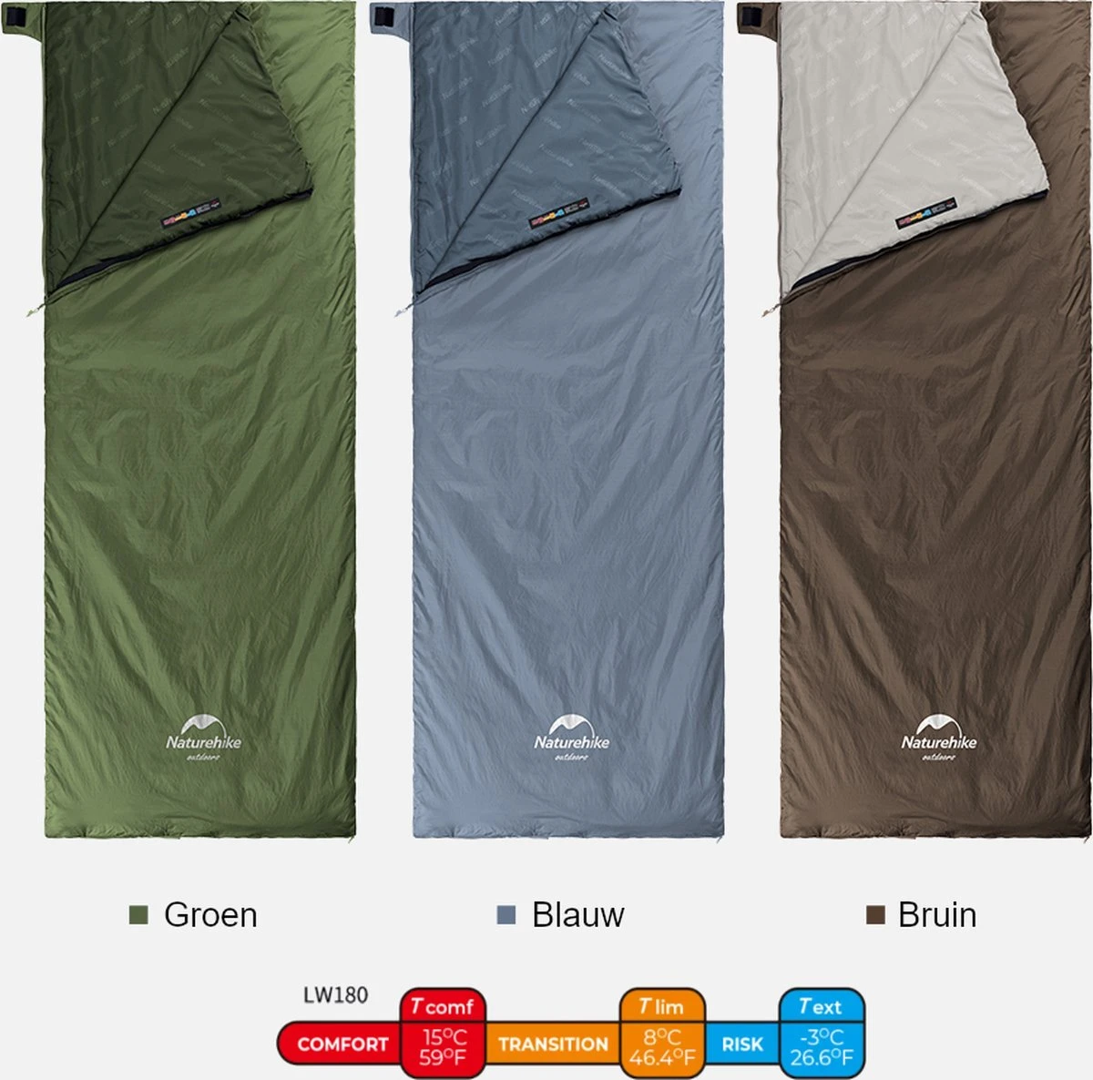 Naturehike® Slaapzak - Lichtgewicht - 205*85cm - Compact - Waterdicht - 3 Seizoenen Slaapzak Lente, Zomer & Herfst - Outdoor - Slaapzakken Volwassen & Kinderen 7 Naturehike® Slaapzak - Lichtgewicht - 205*85cm - Compact - Waterdicht - 3 Seizoenen Slaapzak Lente, Zomer & Herfst - Outdoor - Slaapzakken Volwassen & Kinderen - Afbeelding 7