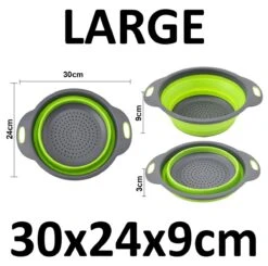 Merkloos Inklapbare Vergiet - Opvouwbaar - Groot - Blauw - Siliconen -Camping Korting 1200x1189 6