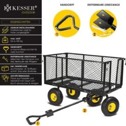 Exxen KESSER® Bolderkar, 550 Kg Belastbaar, Tuinwagen, Transportwagen, Tuinwagen, Uitneembaar Zeil, Gereedschapswagen, Handwagen, Veelzijdig Inzetbaar, Zwart 11 Exxen KESSER® Bolderkar, 550 Kg Belastbaar, Tuinwagen, Transportwagen, Tuinwagen, Uitneembaar Zeil, Gereedschapswagen, Handwagen, Veelzijdig Inzetbaar, Zwart -Camping Korting 1200x1194 3