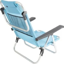 Bo-Camp Beach Chair - Monaco - Aluminium - Blauw -Camping Korting 1200x1196