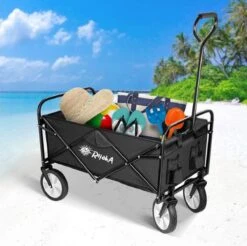 Rijoka Opvouwbare Bolderkar Mét Harde Bodem | Zwart -Camping Korting 1200x1197 5