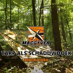 MacGyver® ‘3-in-1’ Tent | Tarp – Schaduwdoek – Hangmat | Strandtent | Outdoor-tent | Shelter | Vistent | 280 X 280 Cm | Camouflage | Waterdicht | Lichtgewicht 21 MacGyver® ‘3-in-1’ Tent | Tarp – Schaduwdoek – Hangmat | Strandtent | Outdoor-tent | Shelter | Vistent | 280 X 280 Cm | Camouflage | Waterdicht | Lichtgewicht -Camping Korting 1200x1198 26