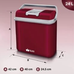Tillvex- Koelbox, Coolbox, 24 Liter, Rood -Camping Korting 1200x1199 9